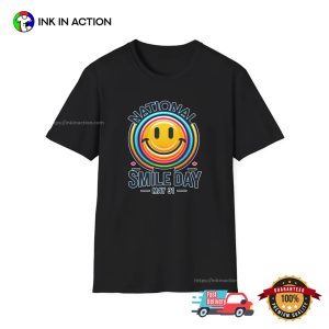 National Smile Day with smiley face Shirt 2