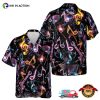 Neon Music Note Guitar Hawaiian Shirt