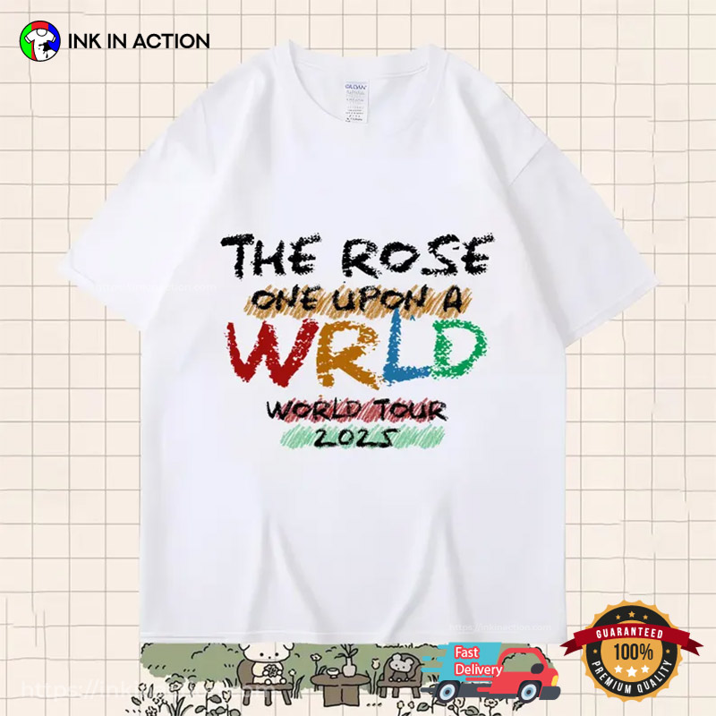 Once Upon A WRLD Tour 2025 The Rose T-shirt Once Upon A WRLD Tour 2025 The Rose T-shirt