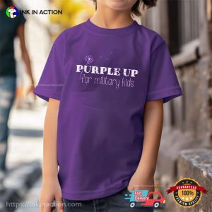PURPLE UP FOR MILITARY KIDS April 15 T-shirt