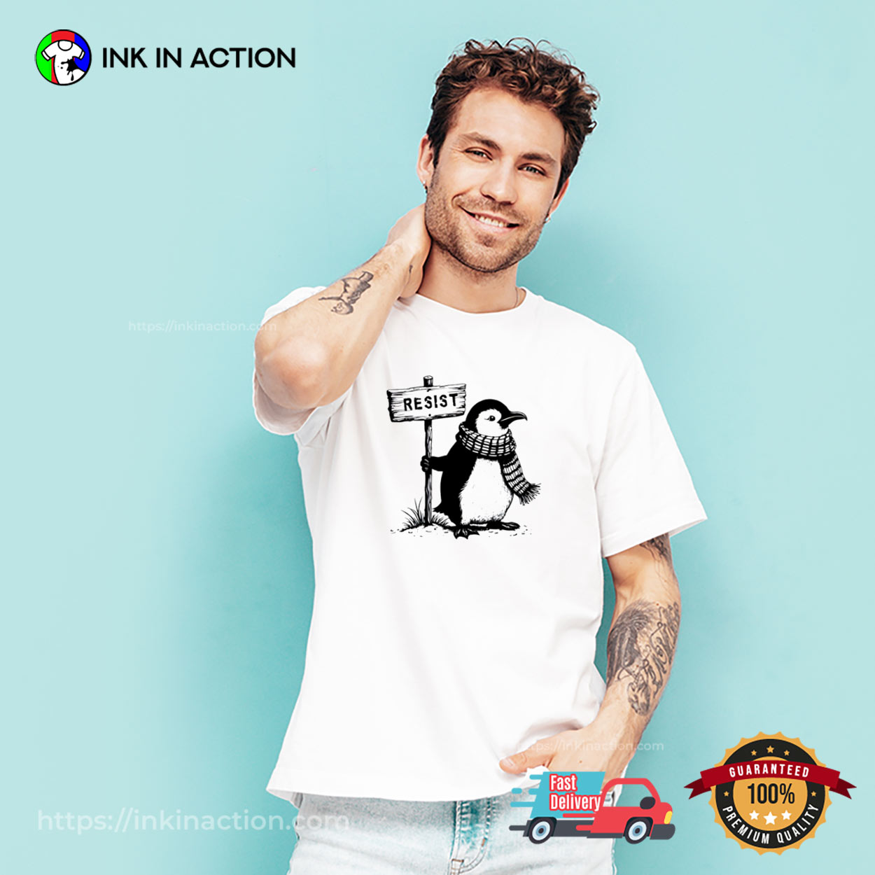 Penguins Resist Anti-Tariff T-shirt Penguins Resist Anti-Tariff T-shirt