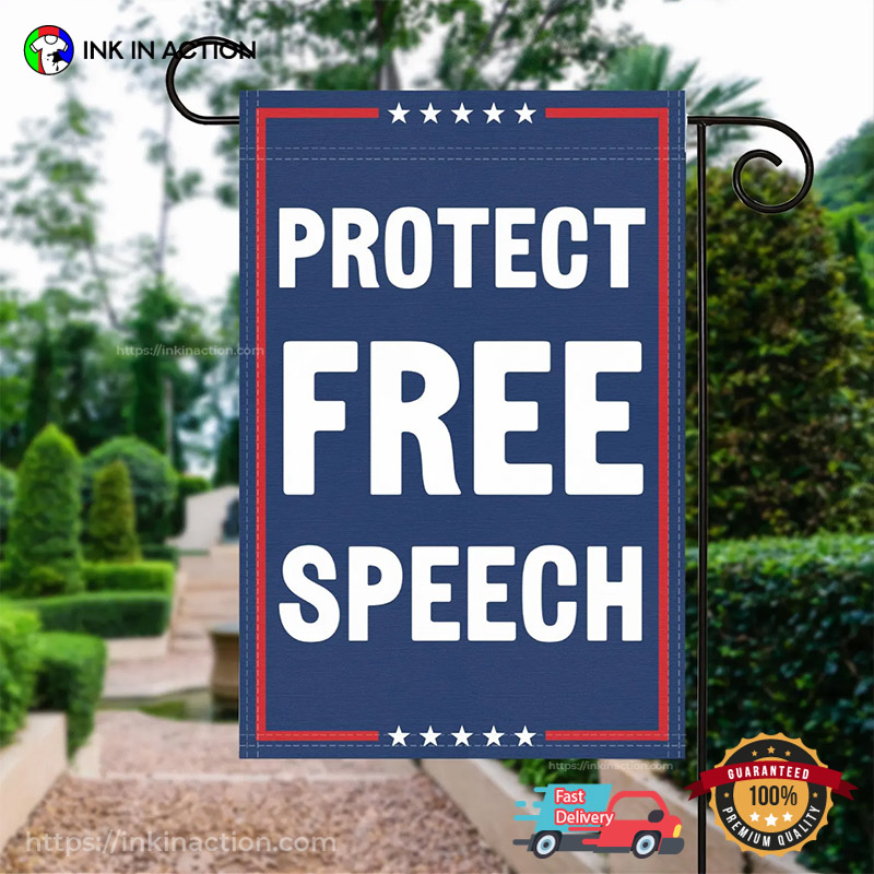 Protect Free Speech USA Political Flag Protect Free Speech USA Political Flag