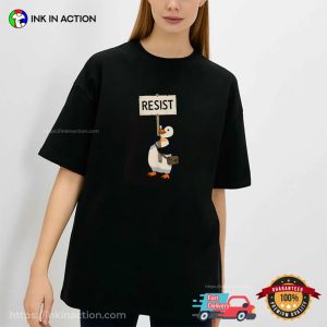 Protest Penguin Resist Trump T shirt 3