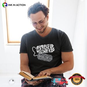 Purple Up For Military Kids Month Of The Military T Shirt 3