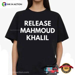 Release Mahmoud Khalil Student Protest Palestine Activist T Shirt 4