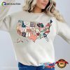 Retro America USA Map Bible Verse T-shirt