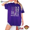 Retro Purple Up Military Child USA Flag T-shirt