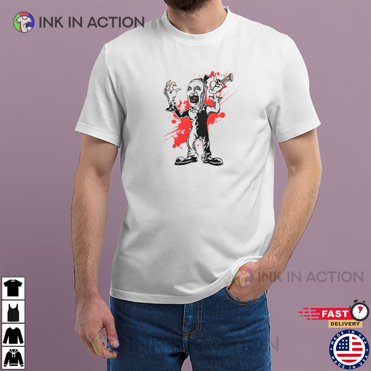 Special Present Terrifier Art The Clown Horror T-shirt