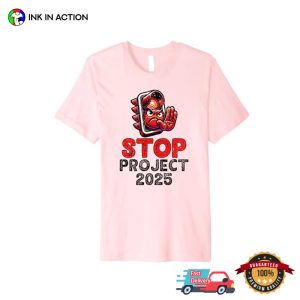 Stop Project 2025 Red Light T shirt 3