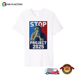 Stop Project 2025, Statue Of Liberty Protest T shirt 3