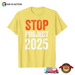 Stop Project 2025 Unisex T shirt 4