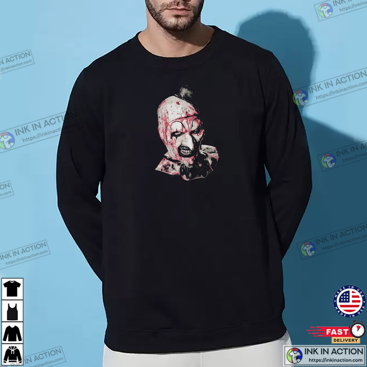 Terrifier Franchise Art The Clown T-shirt Terrifier Franchise Art The Clown T-shirt