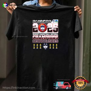 UConn Huskies 2025 National Champions 12x Champions T-shirt