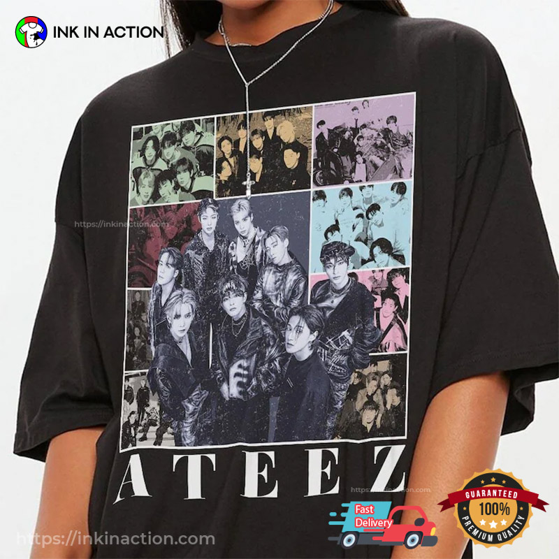 Vintage ATEEZ Kpop Boyband 90s T-shirt Vintage ATEEZ Kpop Boyband 90s T-shirt