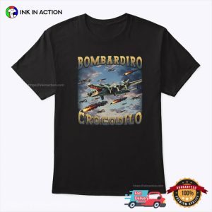 War Plane Bombardiro Crocodilo Italian Brainrot Tee
