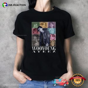 Wooyoung ATEEZ Kpop 90s Style Graphic Tee