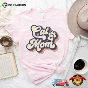 cat mom 90s Retro Comfort Colors T shirt 2