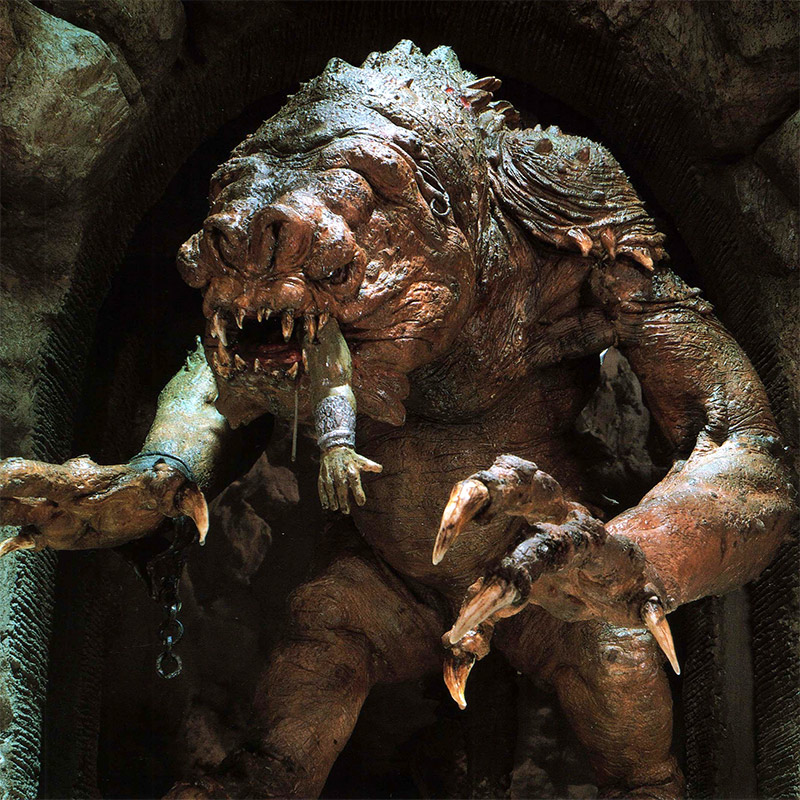 the monstrous Rancor Star Wars