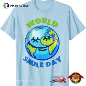 World Smile Day Earth T-Shirt