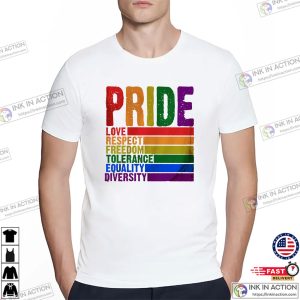 2025 LGBT Month Of Pride Rainbow Colors T-shirt