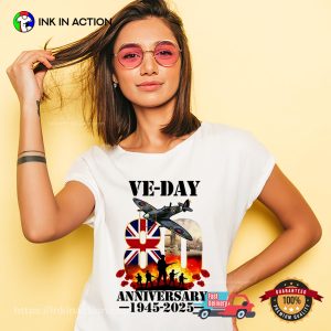 80 Anniversary 1945-2025 VE-Day, Victory In Europe Day T-shirt