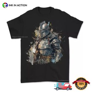A Fantasy Medieval Knight In Armour Art T shirt 2