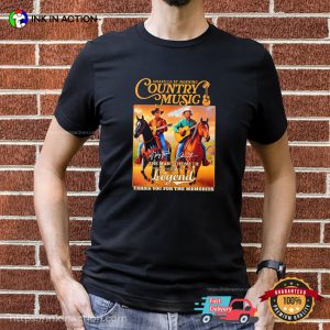 Alan Jackson And George Strait Amarillo By Morning Country Music Memories T-shirt