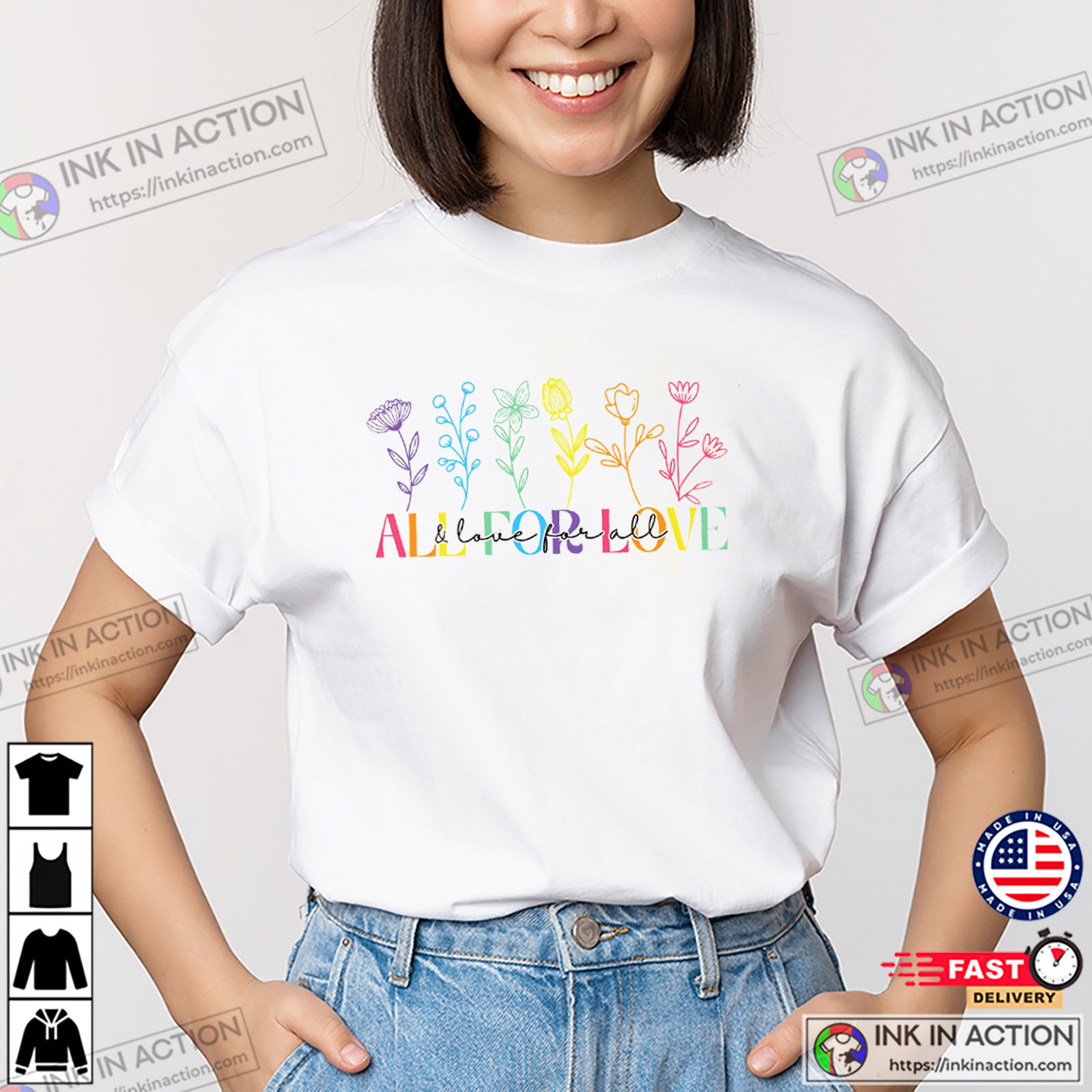 All For Love And Love For All LGBT Month T-shirt All For Love And Love For All LGBT Month T-shirt
