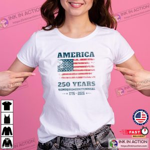 America 250 Years Anniversary USA Flag Shirt