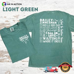 Bailey Zimmerman Country Music Fan Comfort Colors T shirt 2