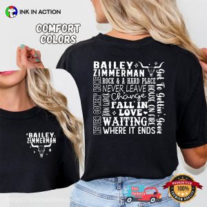 Bailey Zimmerman Country Music Fan Comfort Colors T-shirt