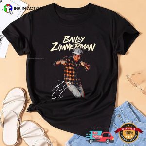 Bailey Zimmerman Tour 2025 Signatures T shirt 3