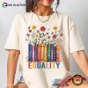 Books Equality Flower LGBT Pride Comfort Colors T-shirt