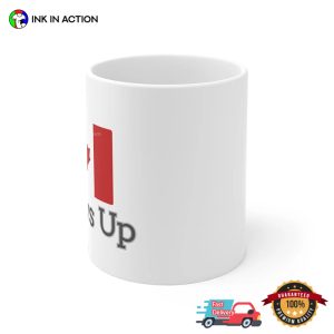 Canadian Elbows Up Canada Pride Ceramic Mug 2