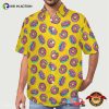 Cartoon Donut Yellow Hawaiian Shirt