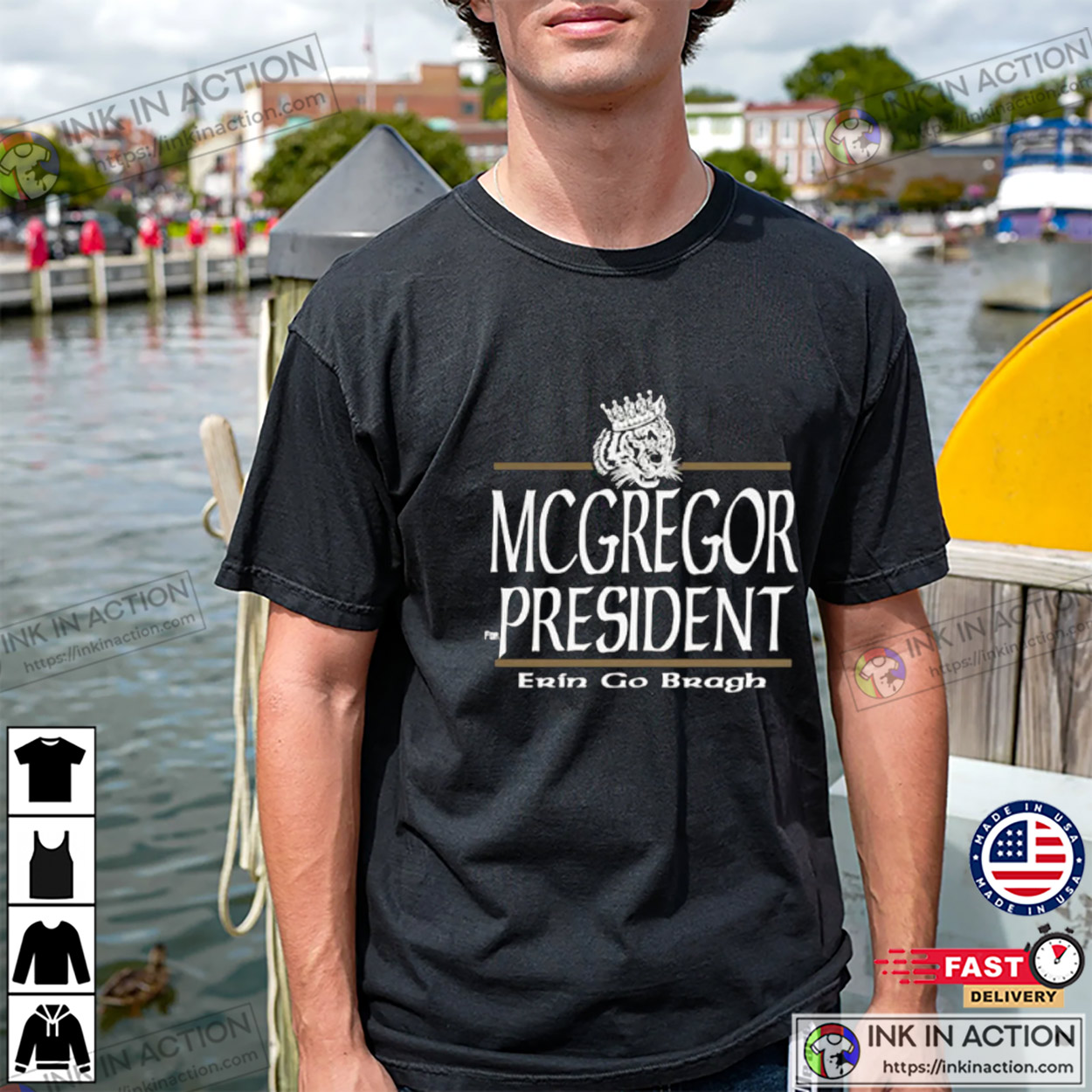 Conor McGregor For President UFC MMA Gift Erin Go Bragh T-Shirt Conor McGregor For President UFC MMA Gift Erin Go Bragh T-Shirt
