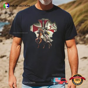 Crusader Christian Knight Medieval Fantasy T shirt 2