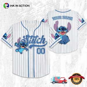 Custom Disney Lilo and Stitch Stitch Baseball Jersey 1