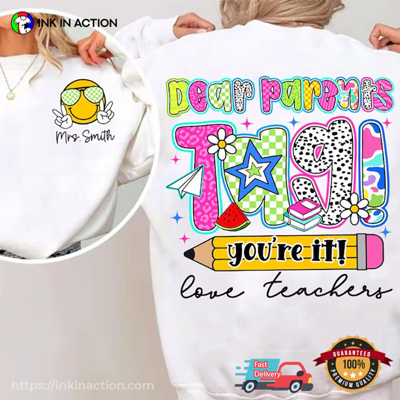 Custom Love Terachers Summer Break 2 Sided Shirt Custom Love Terachers Summer Break 2 Sided Shirt