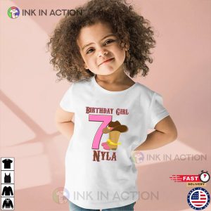 Customized Cowgirl Birthday Girl Tee