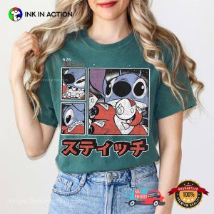 Disney Lilo & Stitch 626 Kanji Panels Comfort Colors T-shirt