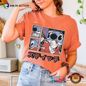 Disney Lilo & Stitch 626 Kanji Panels Comfort Colors T-shirt
