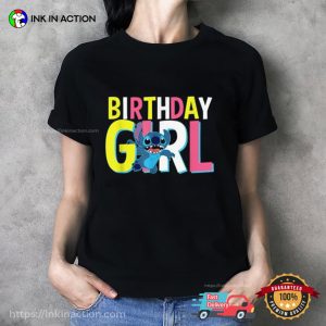 Disney Lilo & Stitch Birthday Girl Cute Stitch T-shirt