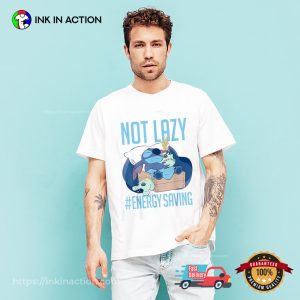 Disney Lilo & Stitch Not Lazy Energy Saving T-Shirt