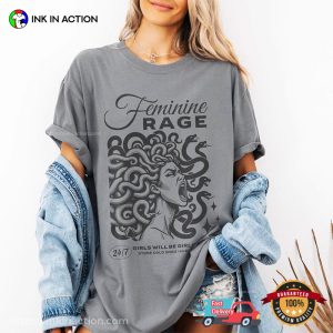 Feminine Rage Medusa Greek Mythology Comfort Colors T shirt 3