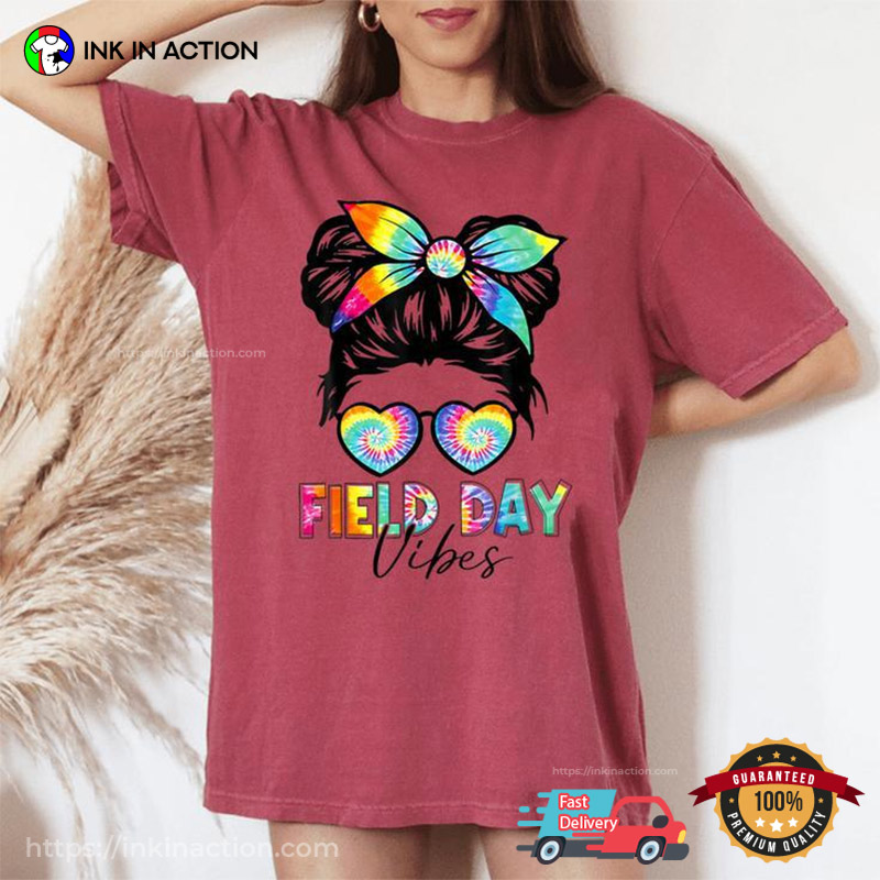 Field Day Vibes Hippie Girl Comfort Colors T-shirt Field Day Vibes Hippie Girl Comfort Colors T-shirt