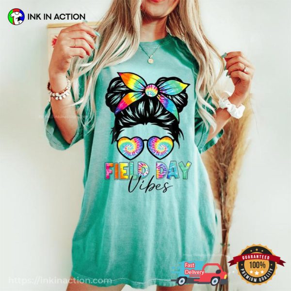 Field Day Vibes Hippie Girl Comfort Colors T-shirt
