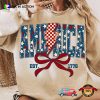 Fourth Of July Independence Day Coquette Bow T-shirt