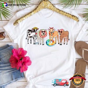 Funny Cow Beach party Summer Vibes Shirt 3