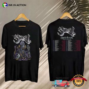 Ghost Skeletour World Tour 2025 Schedules 2-sided T-shirt